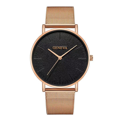 Men's watch men's watch steel mesh strap watch null