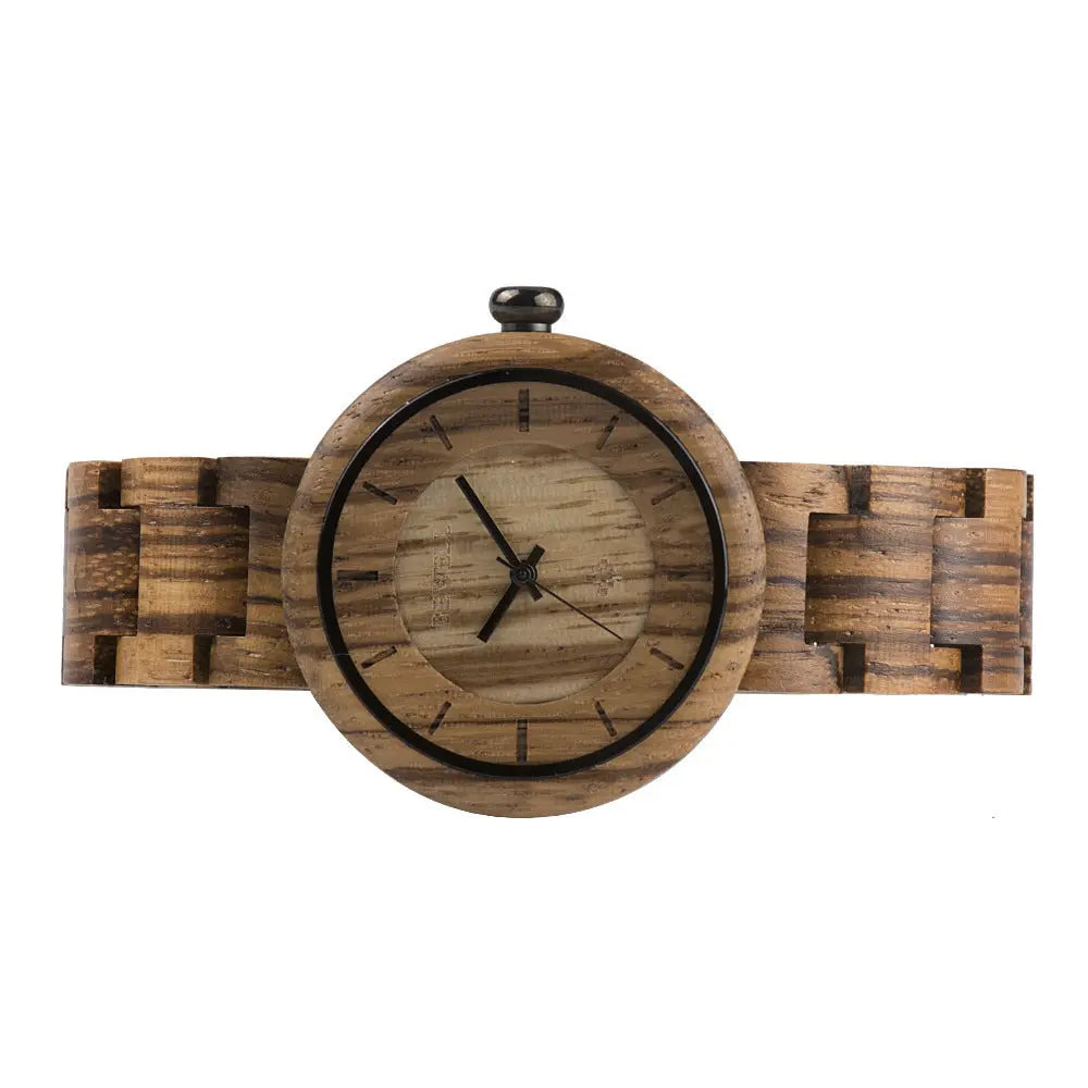 Bamboo wood watch watch ladies watch quartz movement watch null