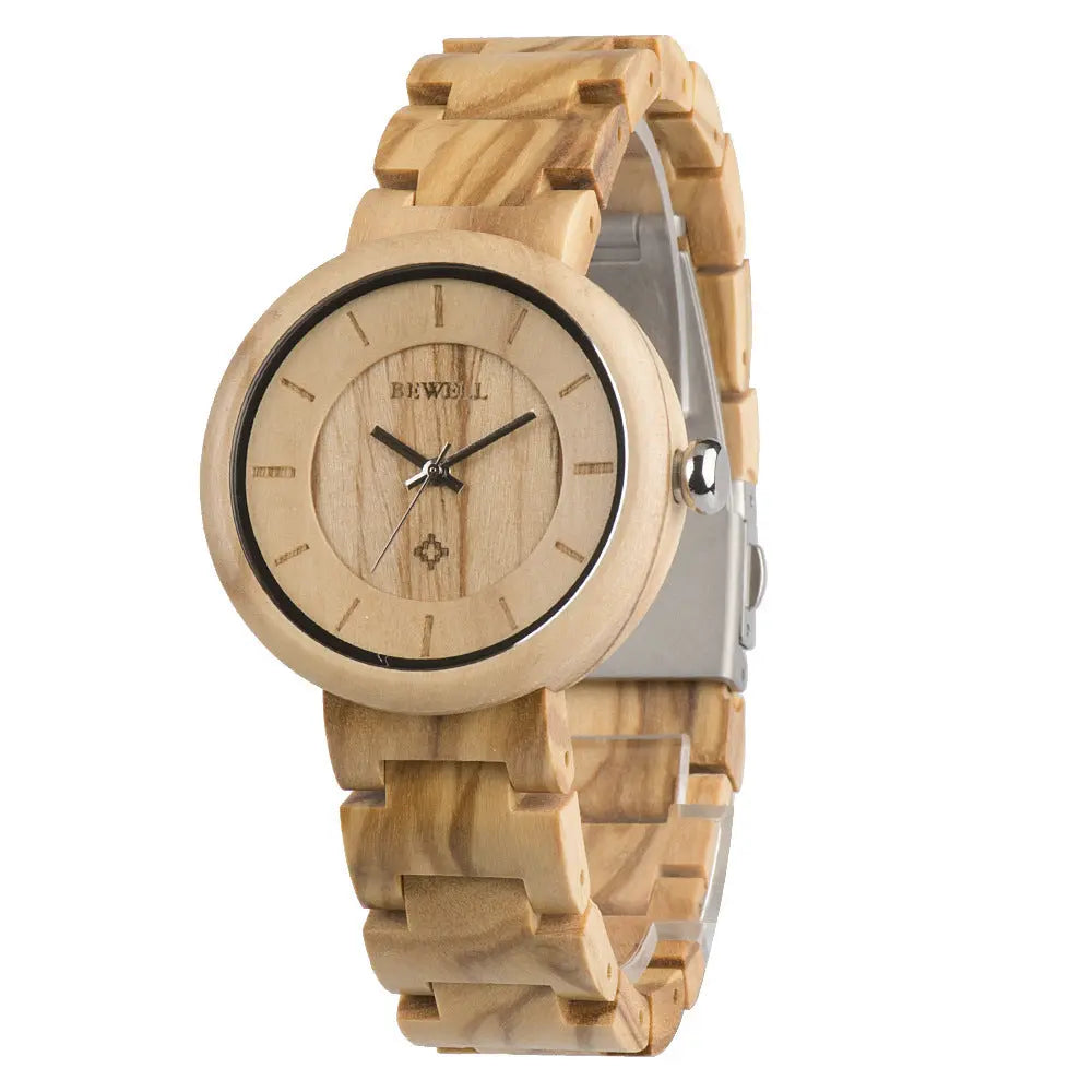 Bamboo wood watch watch ladies watch quartz movement watch null