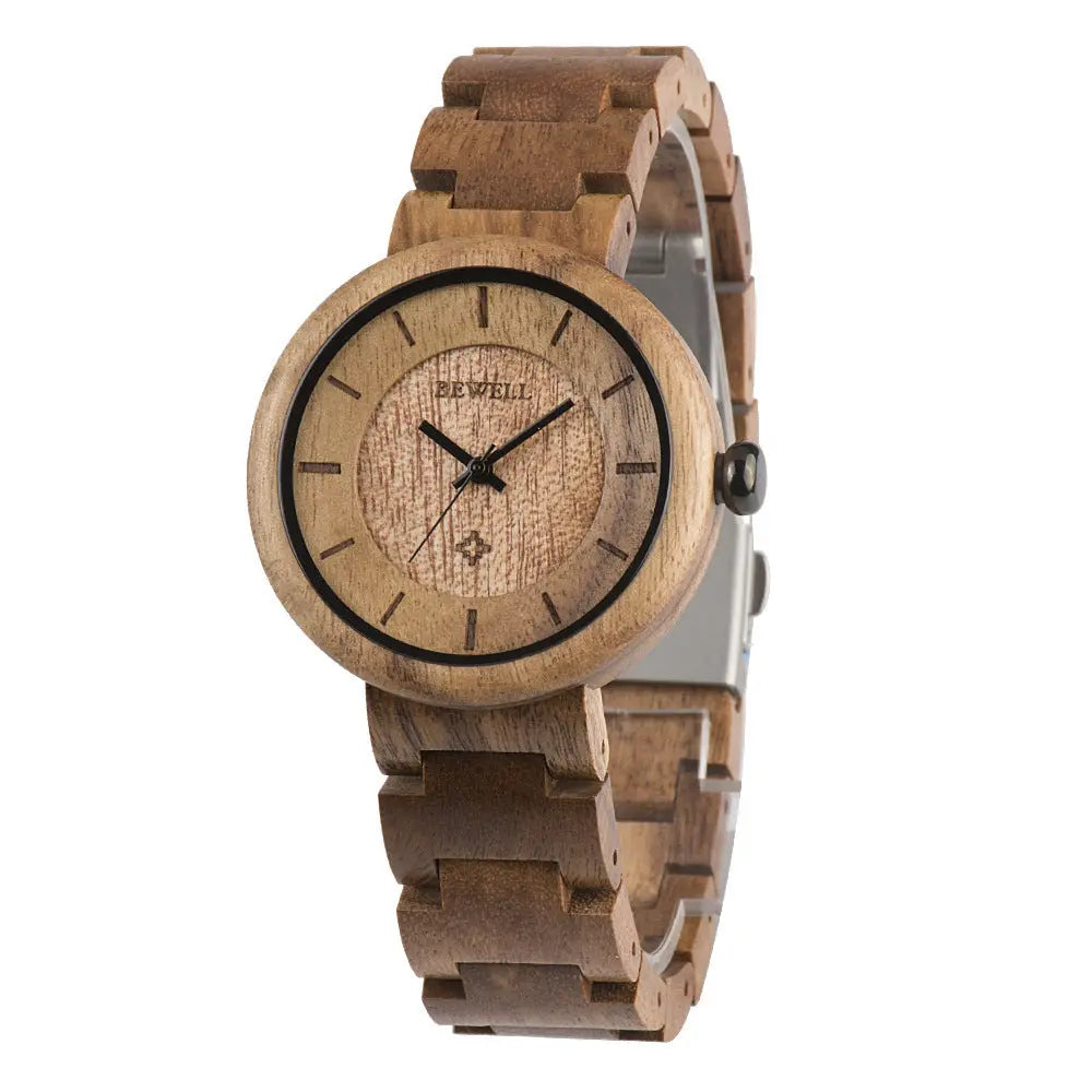 Bamboo wood watch watch ladies watch quartz movement watch null