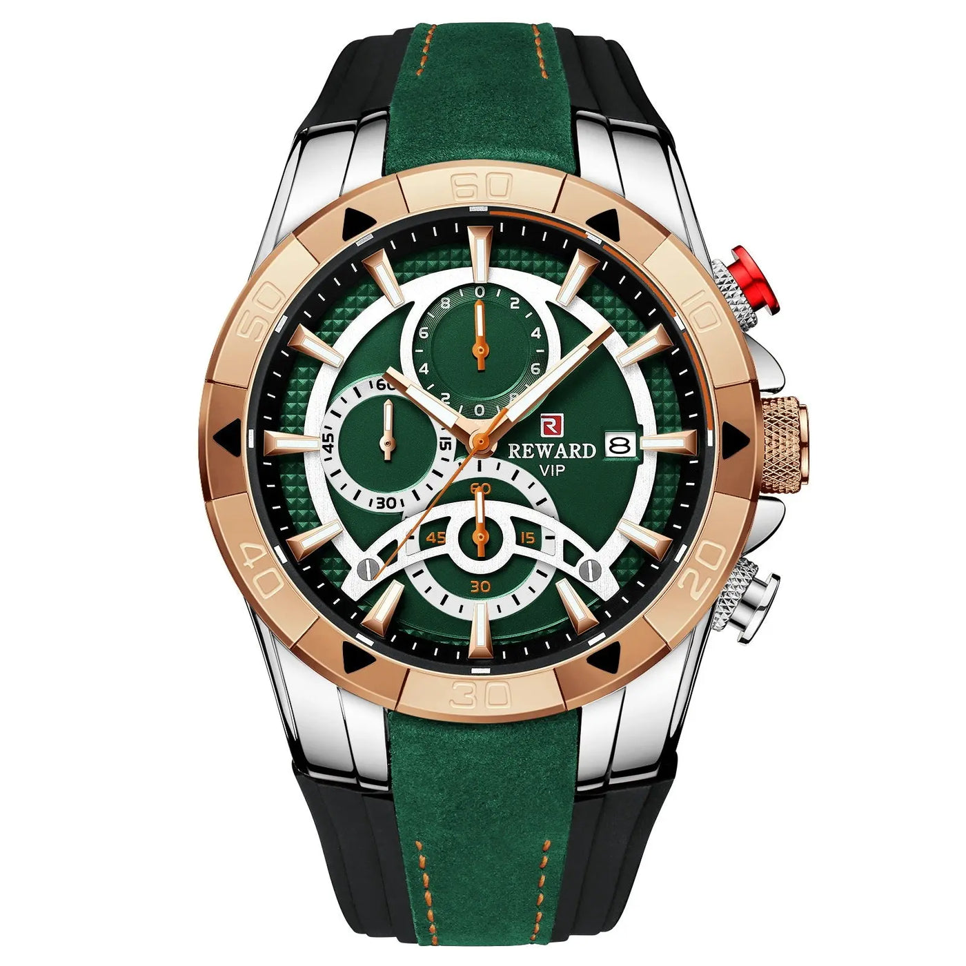 Men's Watch Calendar Watch Tape Quartz Watch Six-pin Watch Business Men's Watch null