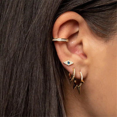 Punk Style Geometric Diamond Trendy Earrings Earrings Earrings null