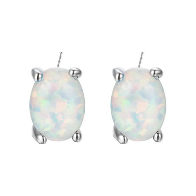 Opal Earrings Earrings With Zircon null