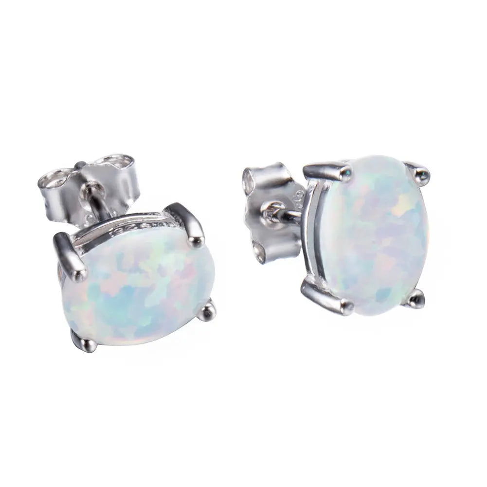 Opal Earrings Earrings With Zircon null