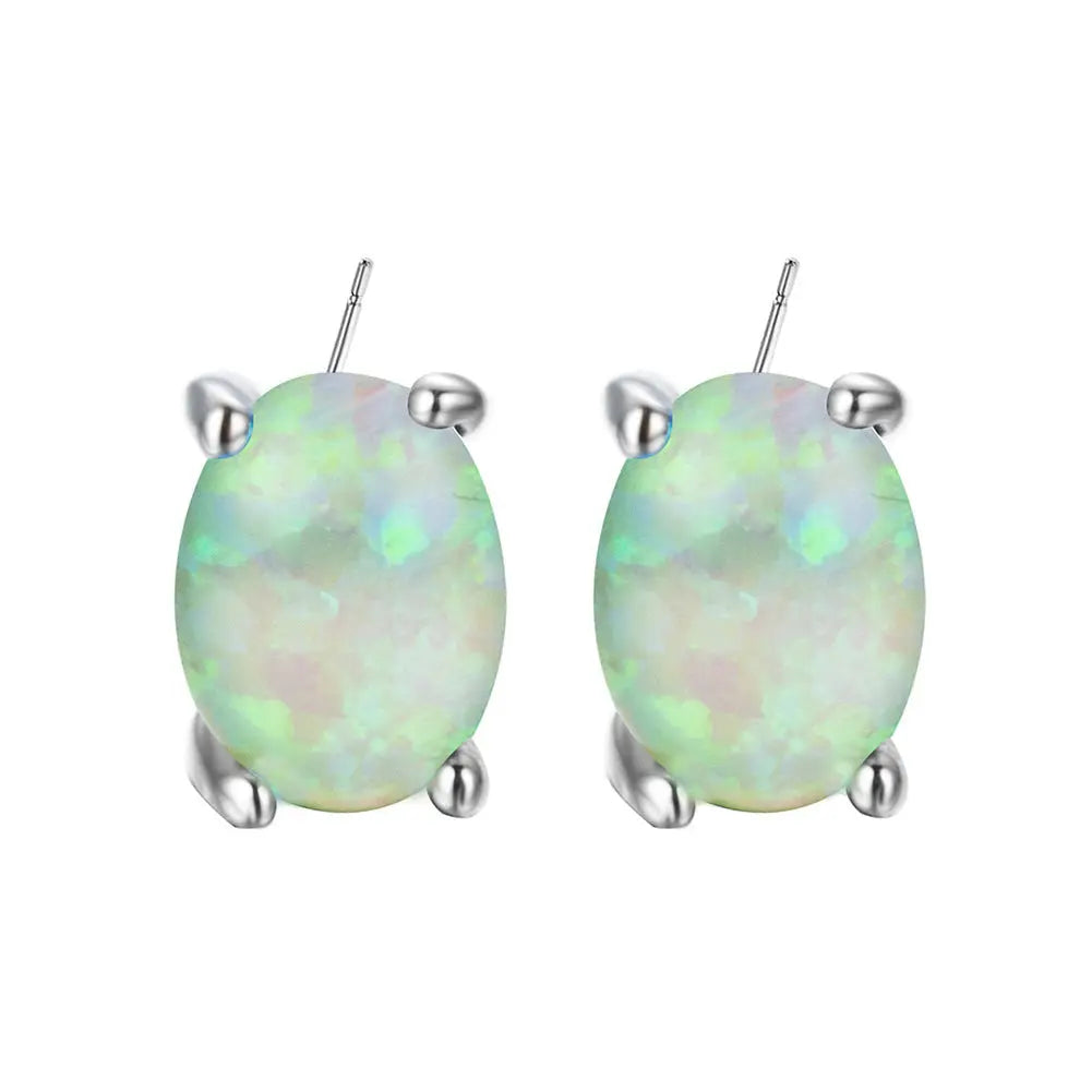 Opal Earrings Earrings With Zircon null