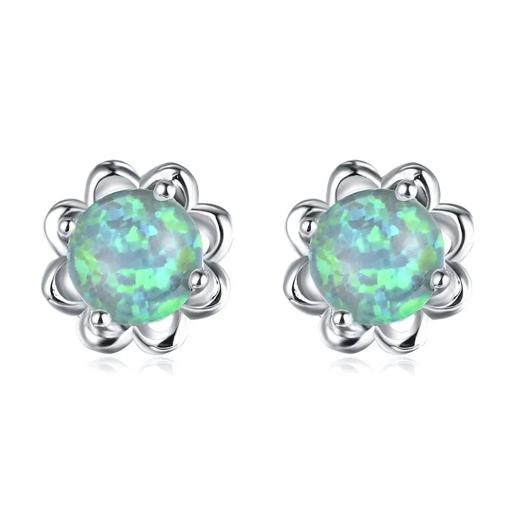 Flower Opal Earrings Women's Earrings null