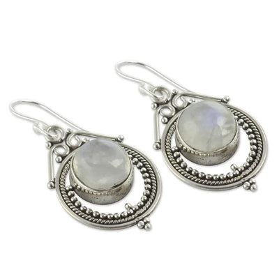 Retro Moon Moonlight Gemstone Earrings Ladies Earrings Earrings null