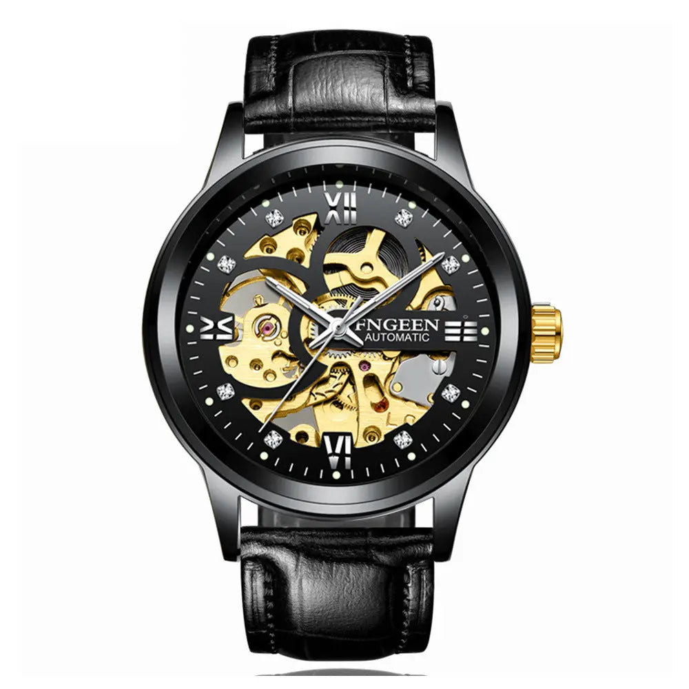 Fashion Luxury Luminous Waterproof Steel Band Mechanical Watch null