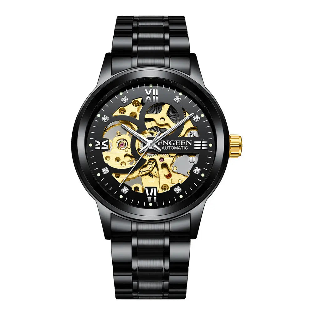 Fashion Luxury Luminous Waterproof Steel Band Mechanical Watch null