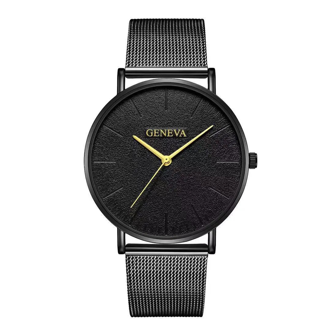 Men's watch men's watch steel mesh strap watch null