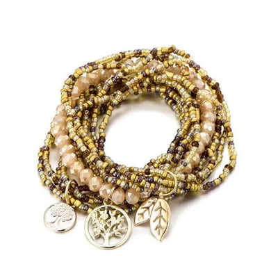 Multilayer Rice Bead Bracelet Bohemian Bracelet Bracelet null