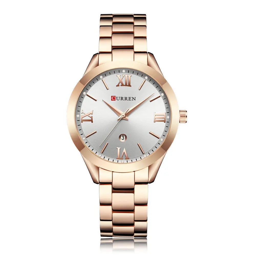 CURREN 9007 Rose Gold Watch Women Quartz Watches Ladies Top Brand Luxury Female Wrist Watch Girl Clock Relogio Feminino null