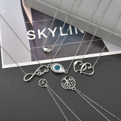 Devil's eye necklace jewelry simple clavicle chain necklace null