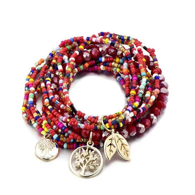 Multilayer Rice Bead Bracelet Bohemian Bracelet Bracelet null