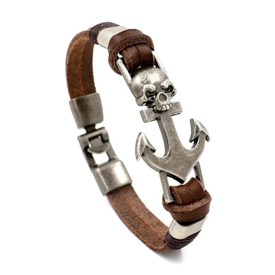 Men's leather bracelet bracelet null