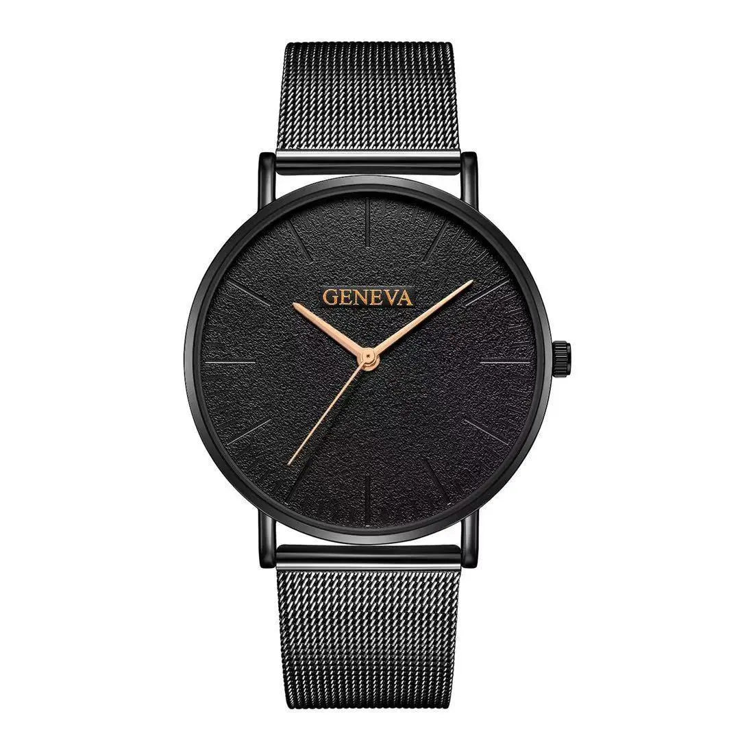 Men's watch men's watch steel mesh strap watch null