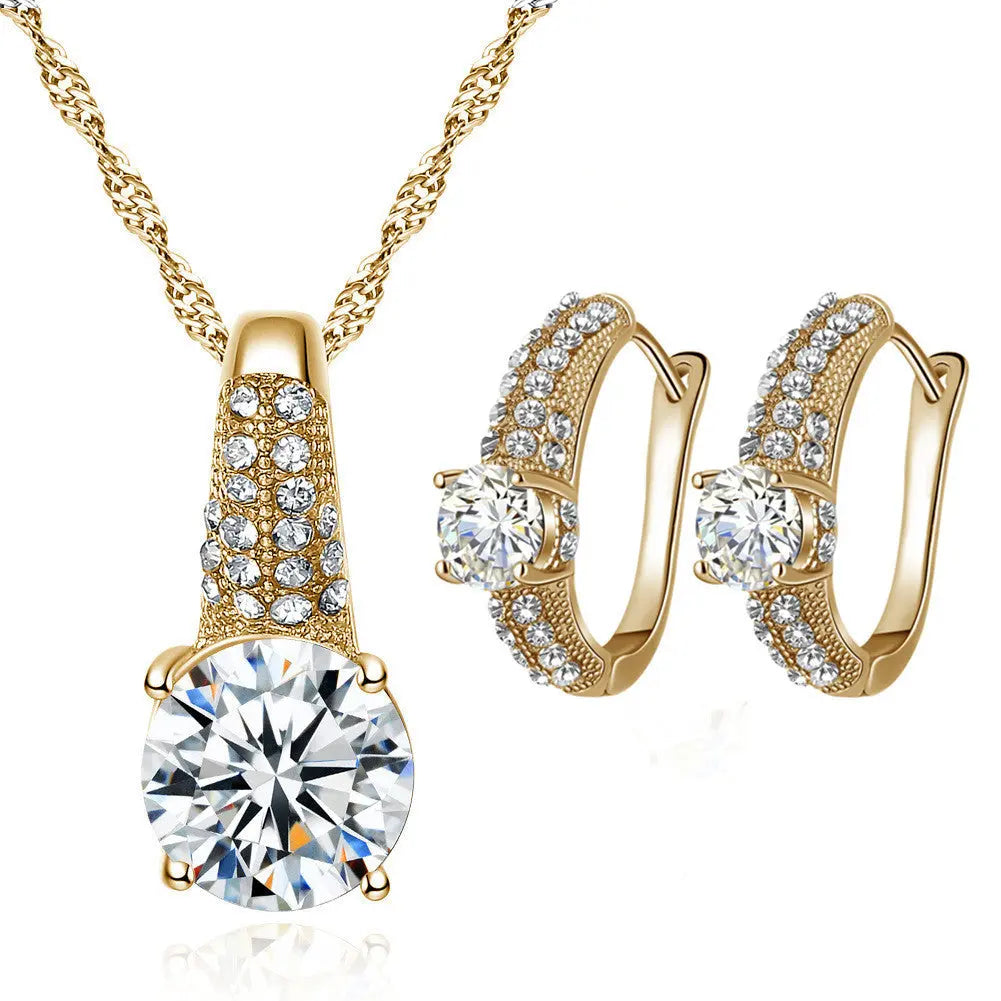 Bridal Necklace And Earrings Jewelry Set null