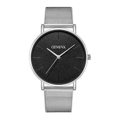 Men's watch men's watch steel mesh strap watch null