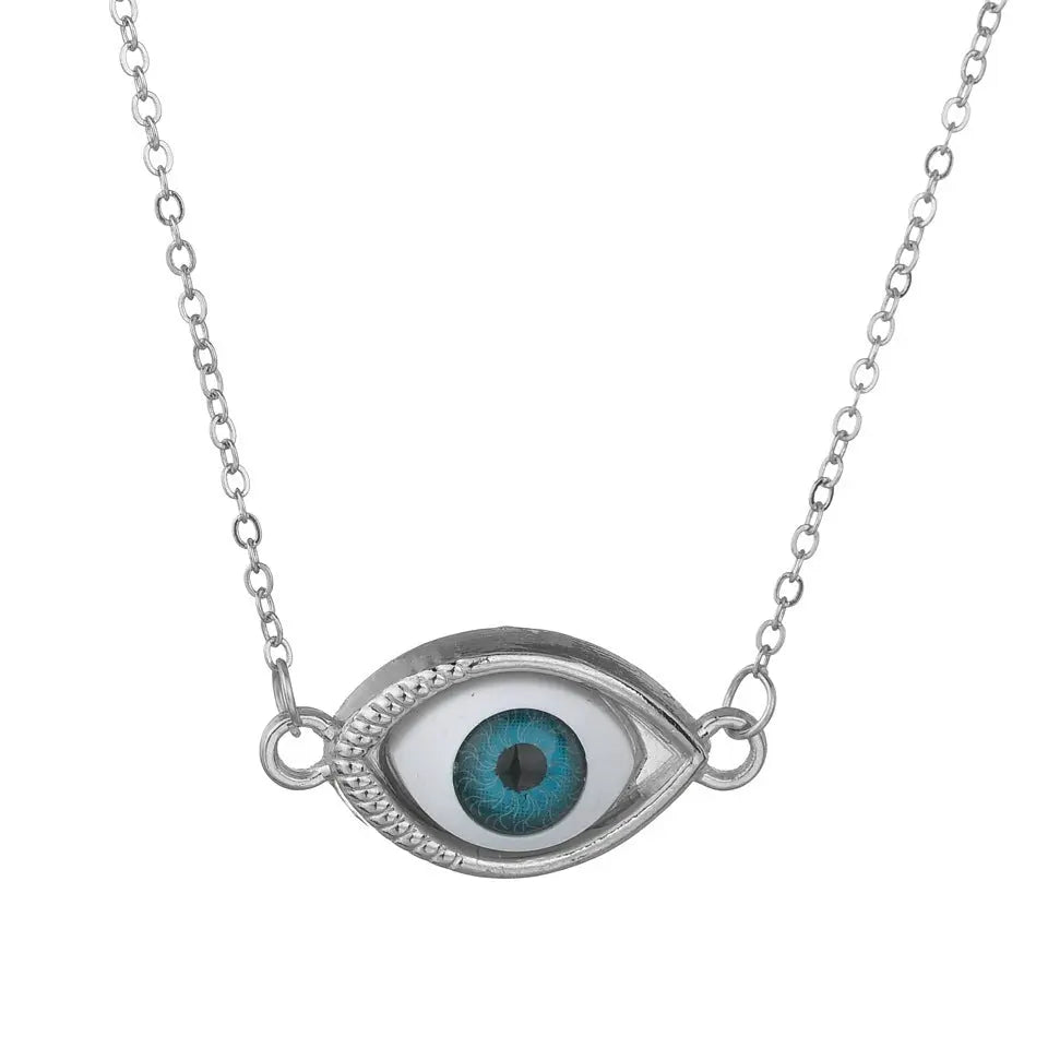 Devil's eye necklace jewelry simple clavicle chain necklace null