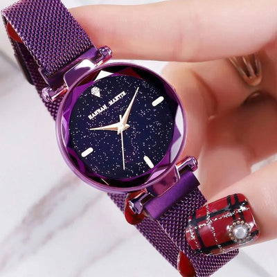 Starry female watch magnet watch null