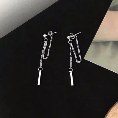 Female Chain Tassel Earrings Earrings null