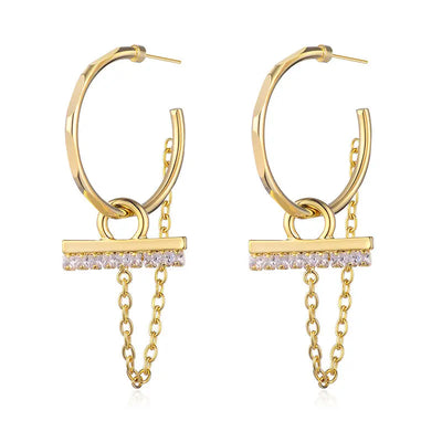 Fashion Trend Earrings Hot Alloy Circle Earrings Earrings null